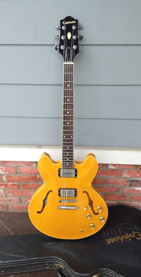 2003 Epiphone Elite 1963 Es-335 Dot- Natural – Moze Guitars