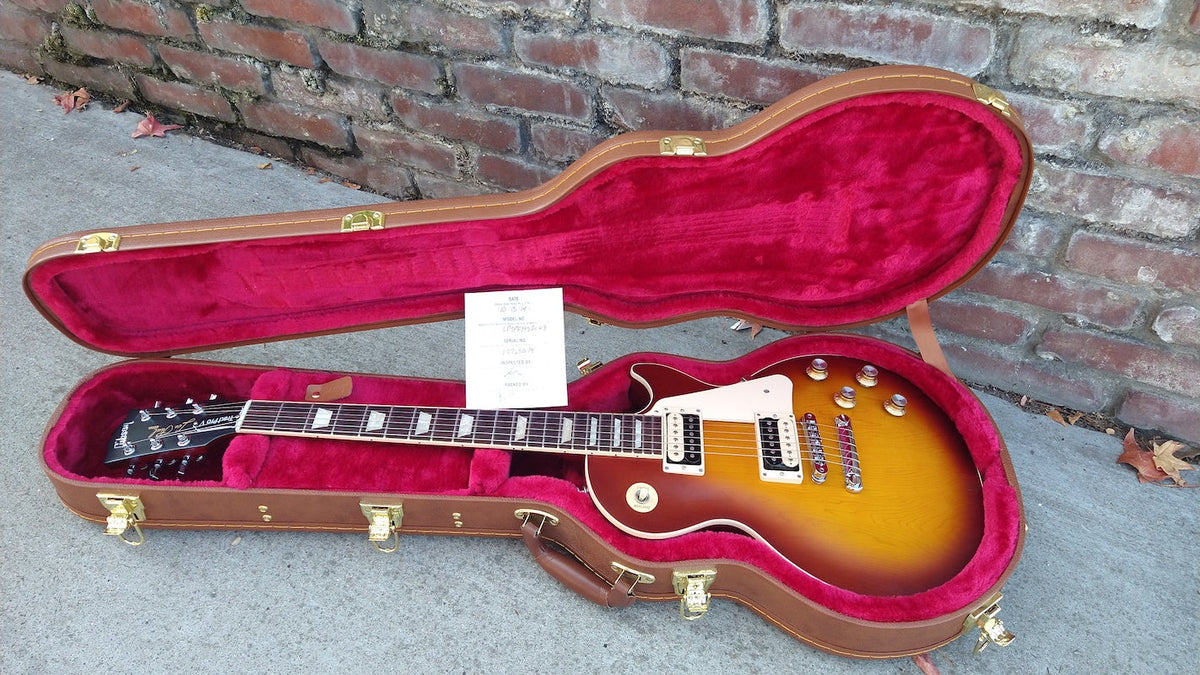 2019 Gibson Les Paul Traditional Pro V Satin Iced Tea – Moze Guitars