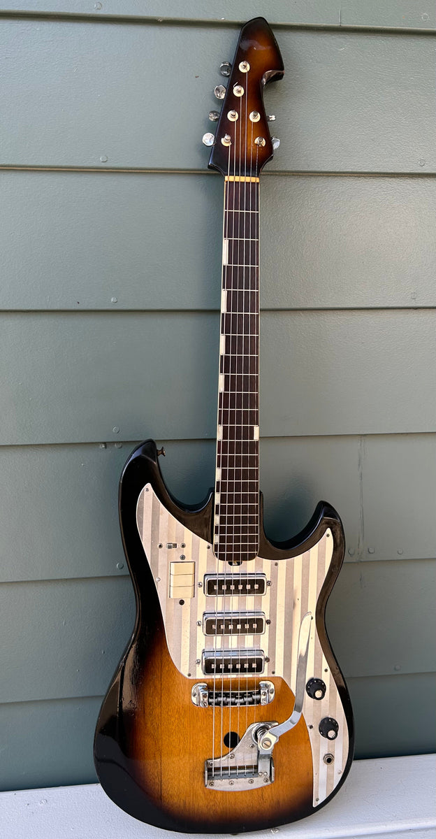 Guyatone Teisco ビンテージ　ビザールギター　マツモク 60's Teisco YG-6 – Moze Guitars