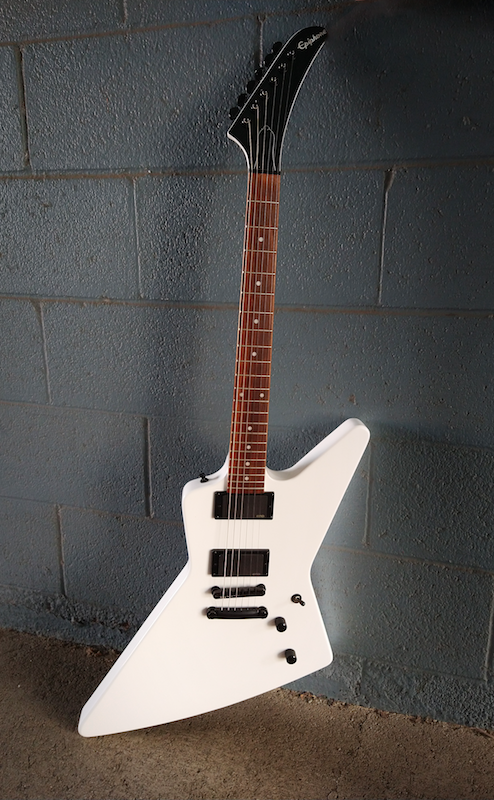 Epiphone 1984 Explorer EX - Alpine White – Moze Guitars Epiphone 1984 Explorer EX - Alpine White – Moze Guitars