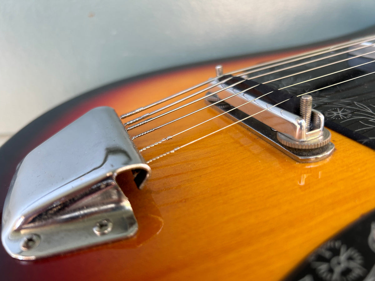 Rubber Bridge Conversion 60's Teisco E-110 Tulip – Moze Guitars