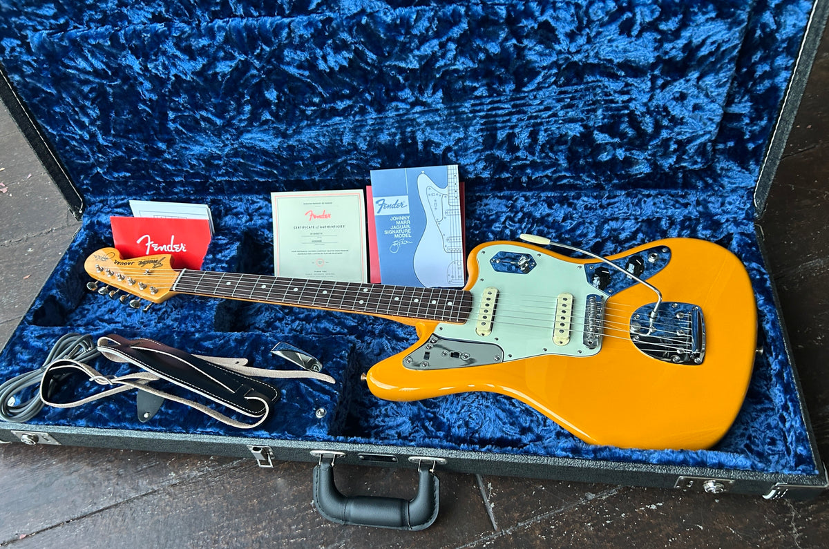 2022 Fender Johnny Marr Signature Jaguar Fever Dream Yellow with