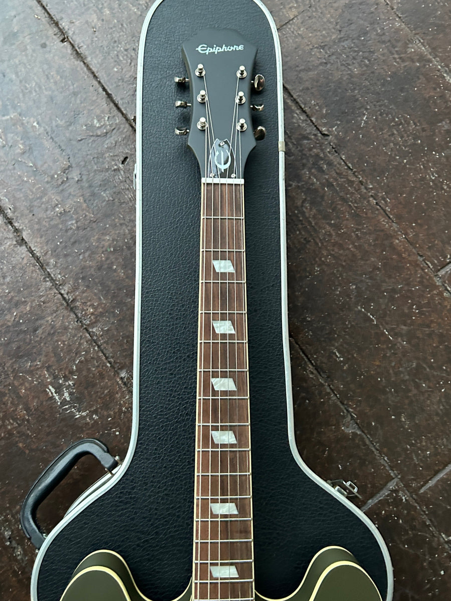 2023 Epiphone Casino Worn Olive Drab – Moze Guitars