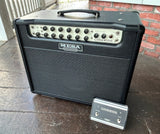Mesa Boogie Lone Star amplifier, black tolex, bl;ack grill cloth and tan control panel, with with fifteen control knobs