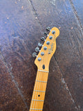 fender headstock with fender logo maple with metal machine tuners