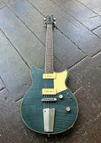 Yamaha Revstar Solidbody Electric Guitar with Maple/Mahogany Body, Mahogany Neck, Rosewood Fretboard, and 2 P-90 Single-coil Pickups - Vintage Japanese Denim