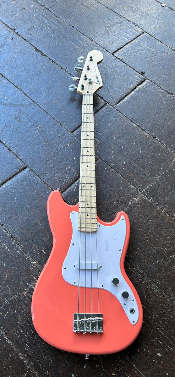 Squier Sonic Bronco Bass - Tahitian Coral with Maple Fingerboard