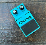 Top down view of 1987 Boss CE-2 Chorus (Green Label)