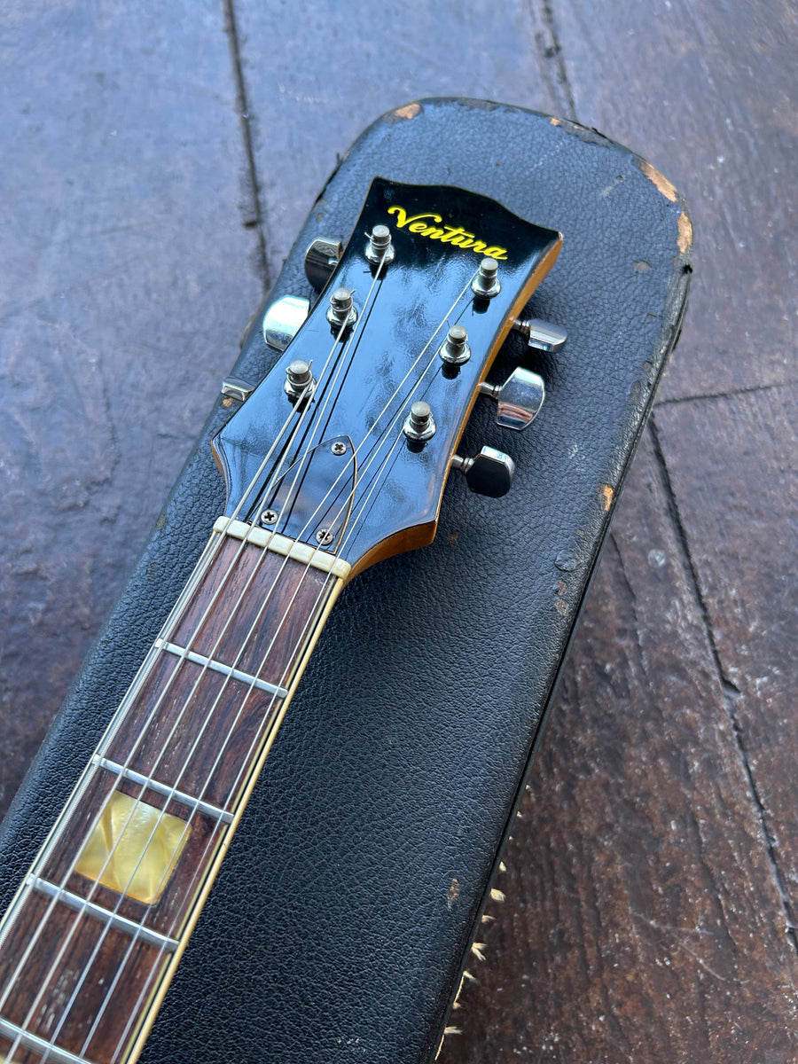 70 s Ventura Semi Hollow Guitar 335 style Moze Guitars