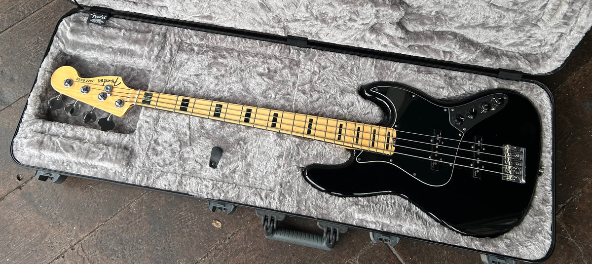 ベース　American Elite Jazz Bass Black Clearance Fender American Elite Jazz Bass Maple Fingerboard