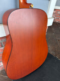 Closeup on backside of body for 1998 Martin D1