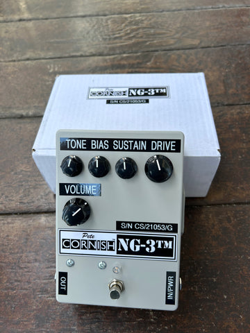 Pete Cornish NG-3 propped against included box