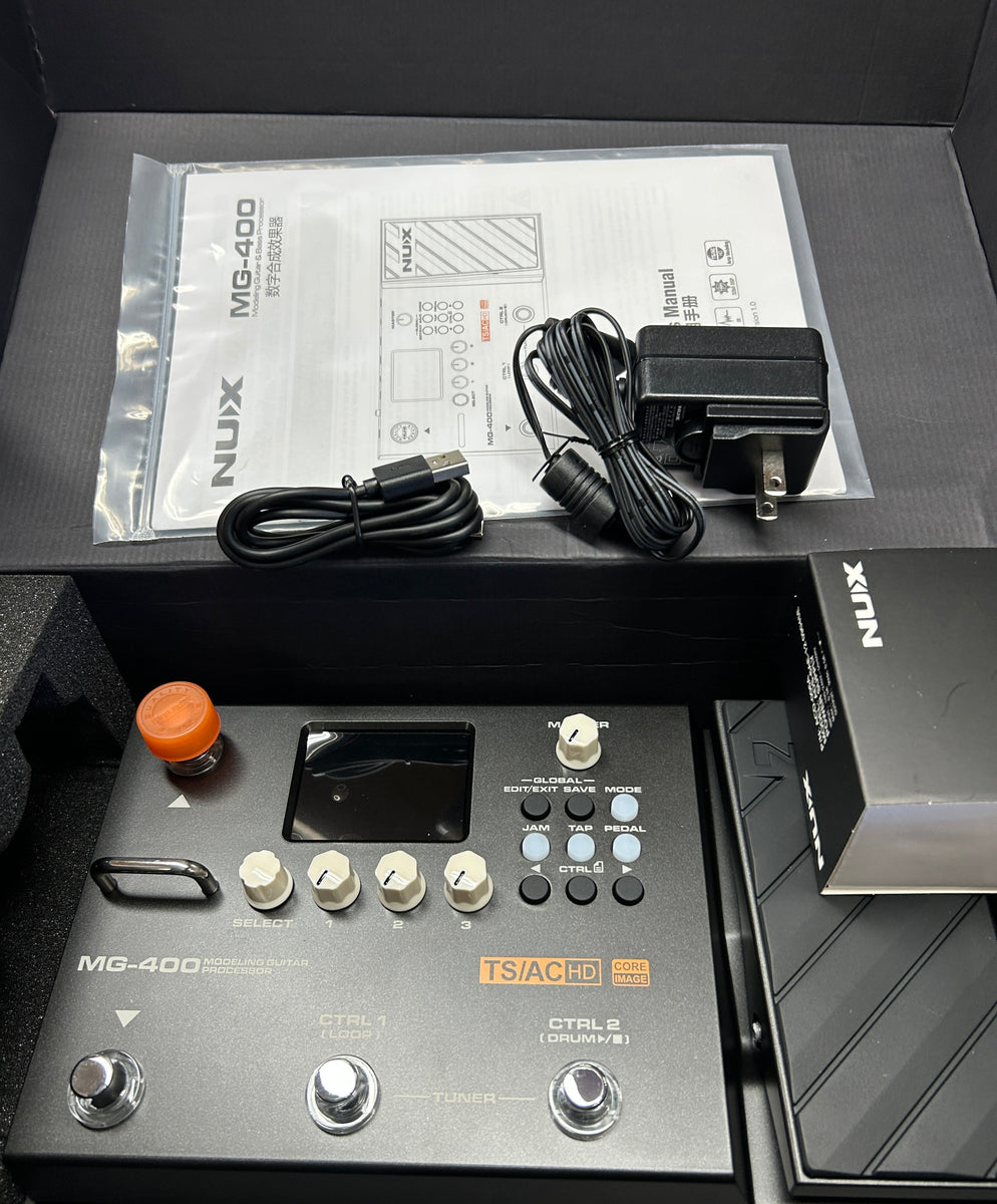 NUX MG-400 Modeling Guitar & Bass Processor – Moze Guitars