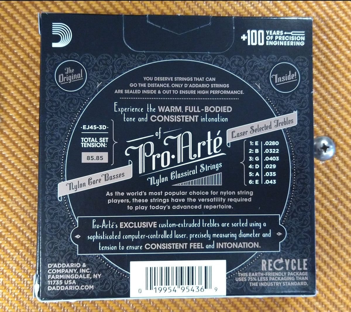 3 PACK D Addario EJ45 Pro Arte Classical Normal Tension Moze Guitars