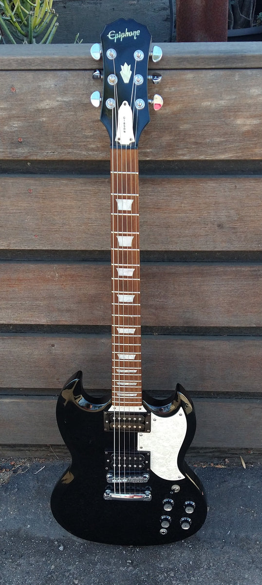 動画あり! Epiphone SG Pro ソリッドブラック整備済 Epiphone SG Standard Ebony 2008 – Chicago Music Exchange