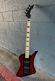 Jackson X Series Signature David Ellefson Kelly Bird IV Bass Maple FB Red Stripe