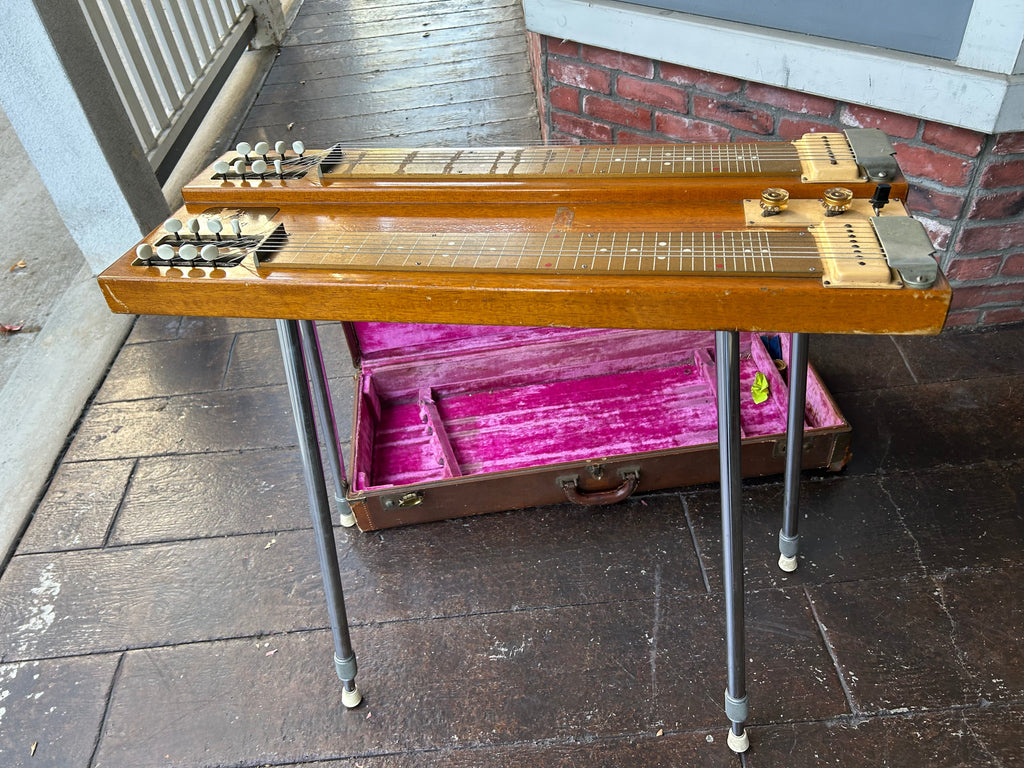 gibson pedal steel 1950's Gibson Consolette Double Neck 8 Lap Steel – Moze Guitars