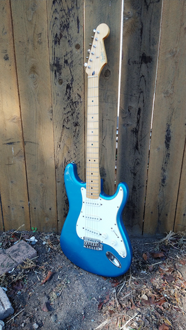 1990 Mex Fender Strat Lake Placid Blue – Moze Guitars