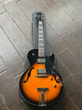 2010 Epiphone ES-175, sunburst arch-top guitar, with chrome hardware, rosewood fingerboard with black headstock