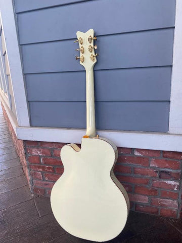 ギター Gretsch G6136T-LDS 2015 White Falcon Platinum Gretsch Guitars BLEM G6136T-LDS White Falcon Hollowbody