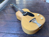 50's United Guitar Company of NJ Parlor Rubber Bridge/Electric Conversion