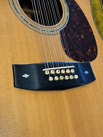 harutotoro T Haruo Model T-20-12 T20 12 String Acoustic Guitar w/ Hardshell