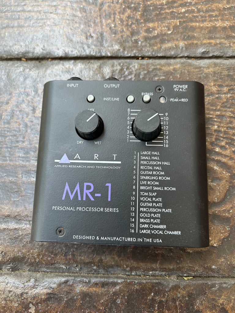 mic reverb pedal ART MR-1 Personal Processor Series Digital Reverb – Moze Guitars