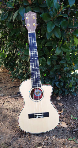 Amahi C-51-EQ Spruce Tenor EQ