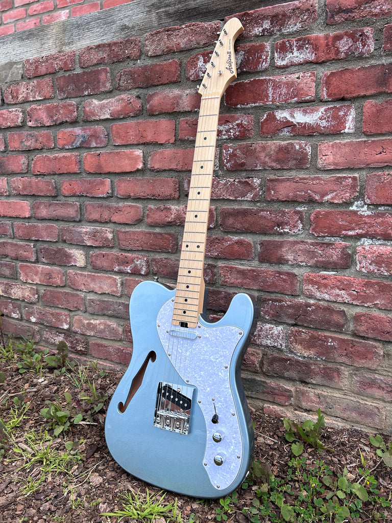 【Aria Pro II】PE-40 See-Through Blue Aria PE-480 Electric Guitar - Terry Carter Music Store