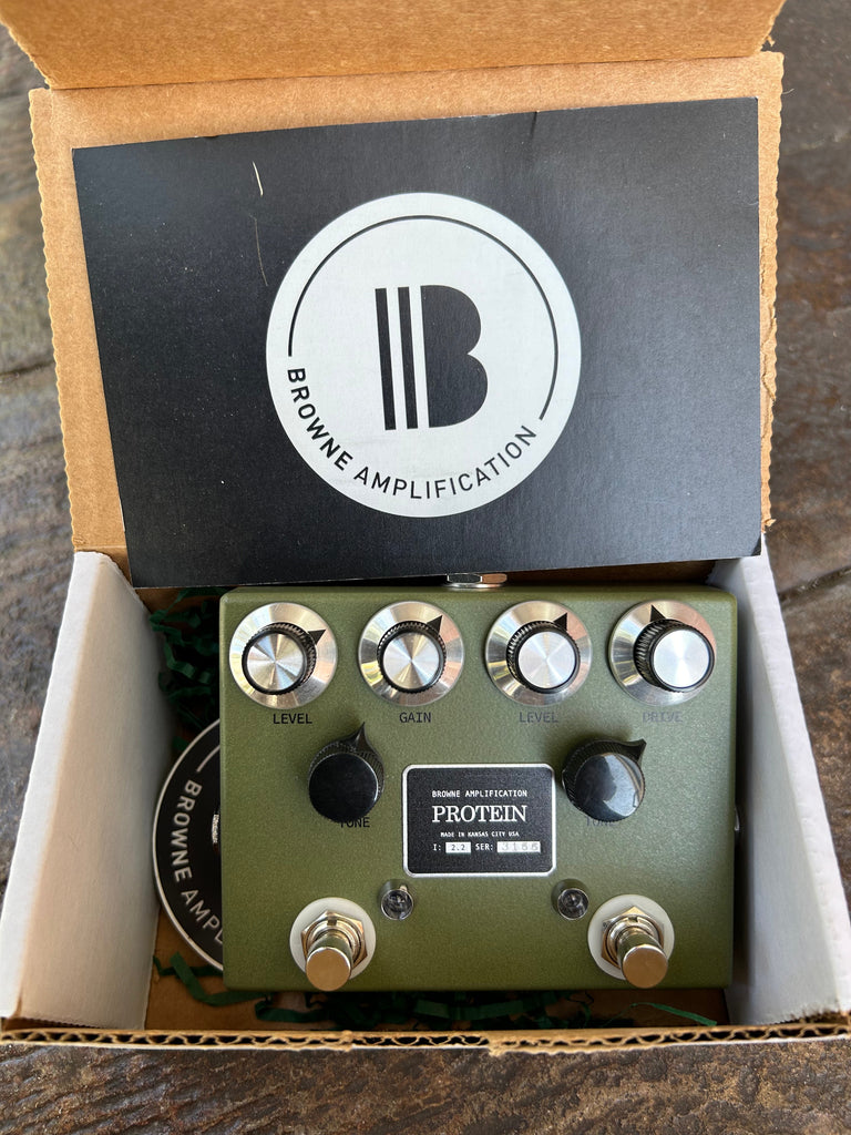 protein overdrive pedal Browne Amplification Protein V2.2 – Moze Guitars
