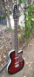 Danelectro 56 Single Cut Baritone Red Burst