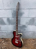 Danelectro 56 Single Cut Baritone Red Burst