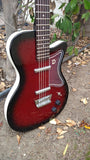 Danelectro 56 Single Cut Baritone Red Burst