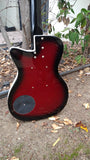 Danelectro 56 Single Cut Baritone Red Burst