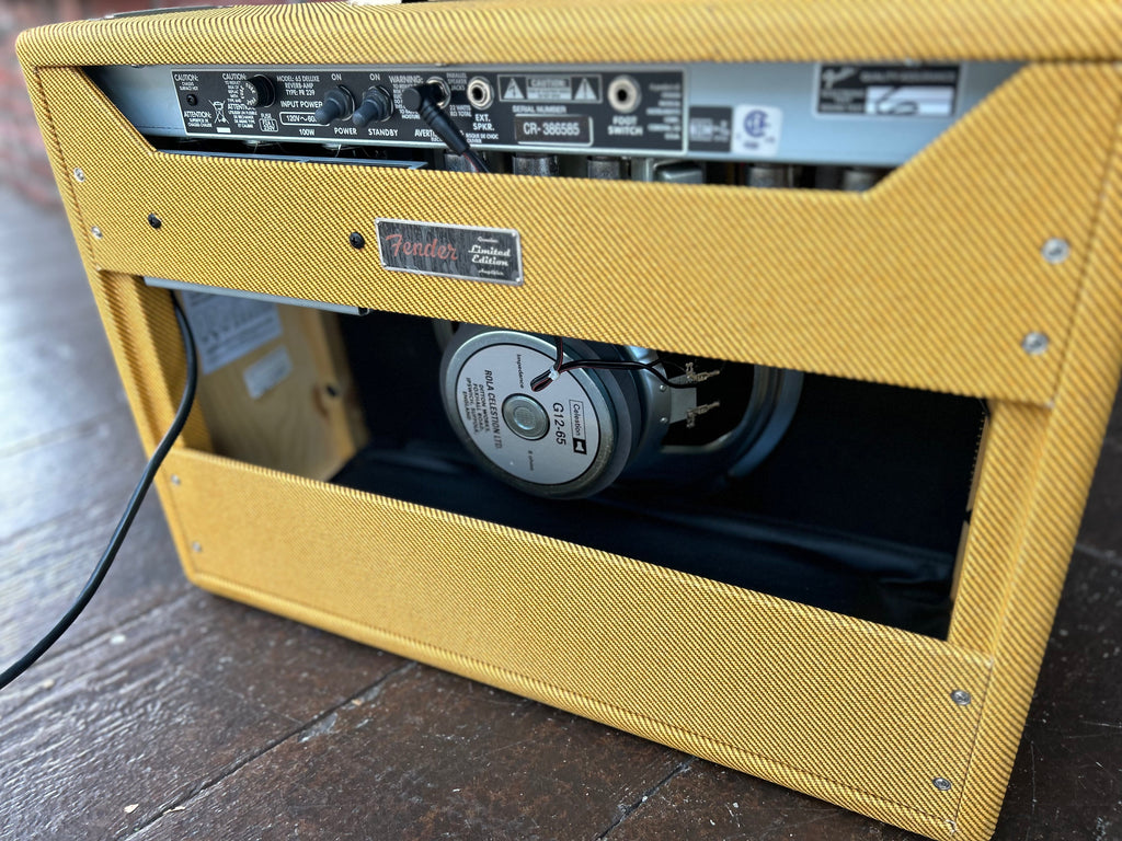 Fender '65 Deluxe Reverb Limited Edition Pine Tweed – Moze Guitars