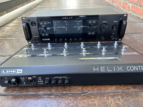 Line 6 Helix Rack Guitar Multi-effects Rack Processor with foot
