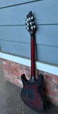 Schecter C-1 FR Platinum 2 Crimson Red Burst Satin