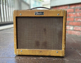 1961 Fender Champ 5F1 Tweed amplifier comb with brown grill cloth