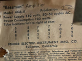 1962 Fender Bassman head with 2x12 cab