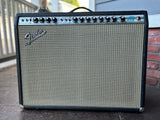 1972 Fender Twin Reverb with Eminence Speakers, black tolex, silver panel with grey grill cloth