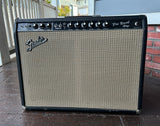 1973 Fender Pro Reverb Amplifier, black panel and tolex, grey grill cloth