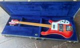 1978 Rickenbacker 4001FL Fretless Bass Fireglo with case