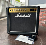 1991 Marshall 25/50 Jubilee 1x12 Combo black tolex, black grill cloth and gold control panel