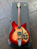 1993 Rickenbacker 330 Fireglo with Bigsby, gold pickguard, rosewood fretboard and red headstock