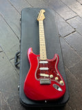 1998 Fender California Stratocaster Candy Apple Red, maple fretboard and headstock