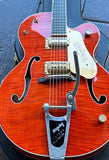 2002 Gretsch G6120TM Tiger Maple Orange