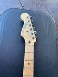 2003 Fender Standard Stratocaster Lefty with Maple Fretboard (MIM) - Agave Blue w/ Hardshell Case