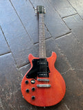2004 Gibson Les Paul Faded Double Cutaway Cherry electric guitar with rosewood fretboard