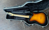 2005 Fender Standard Telecaster MIM Lefty - Sunburst with Hardshell Case