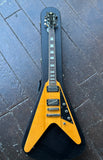 2008 Reverend Volcano korina natural with block inlays and black headstock